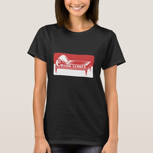 Chaise longue Retro französisches Sofa T-Shirt (Vorderseite)