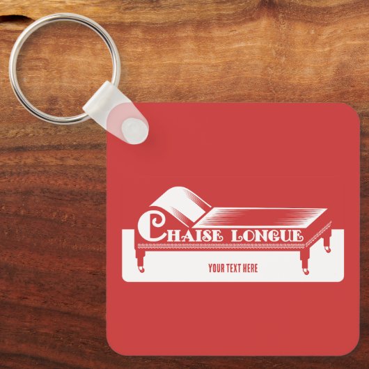 Chaise Longue Schlüsselanhänger (Vorderseite)