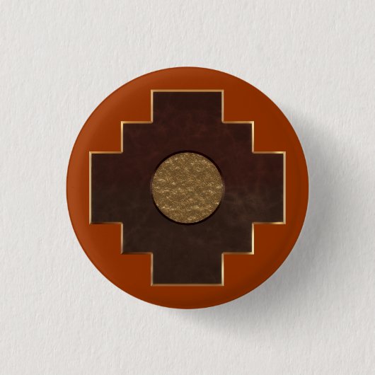 Chakana Kreuz Button (Vorderseite)
