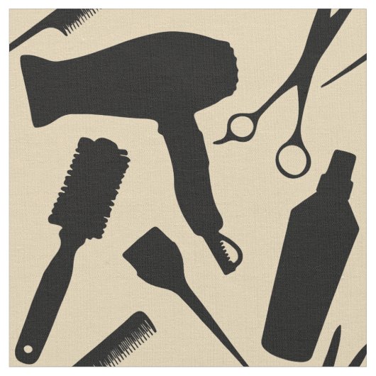 Chaki Beige Stylist Tools Friseursalon Stoff (Nahaufnahme)