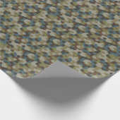 Chaki-Hexagon-Tarnung Geschenkpapier (Ecke)