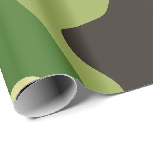 Chaki-Tarnmuster Geschenkpapier (Rolleneckpunkt)