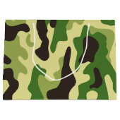 Chaki-Tarnmuster Große Geschenktüte (Vorderseite)