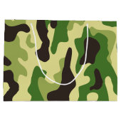 Chaki-Tarnmuster Große Geschenktüte (Rückseite)