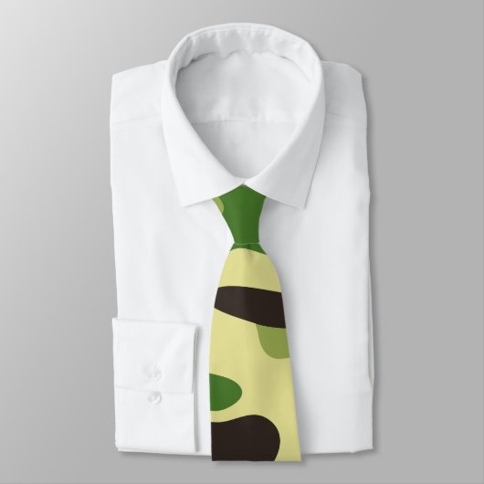 Chaki-Tarnmuster Krawatte (Gebunden)