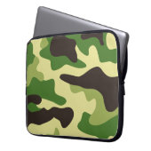 Chaki-Tarnmuster Laptopschutzhülle (Vorderseite Links)