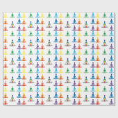 Chakra 7 färbt Aurachi prana Yogi-Yogalotos Geschenkpapier (Flach)