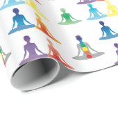 Chakra 7 färbt Aurachi prana Yogi-Yogalotos Geschenkpapier (Rolleneckpunkt)