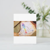 Chakra 8 postkarte (Stehend Vorderseite)