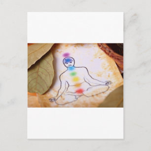 Chakra 8 postkarte