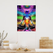 Chakra Activation Meditation Poster (Küche)