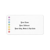 Chakra Add Adressaufkleber (Vorne)