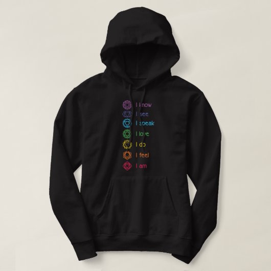Chakra Alignment, Yoga, Meditation Spirituelle Pul Hoodie (Design vorne)