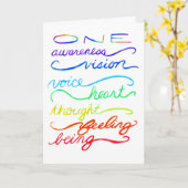 Chakra Awareness Spirit Wörter Custom Grußkarte Karte (Gelbe Blume)