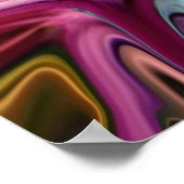 Chakra Balance helles Abstraktes Poster (Ecke)