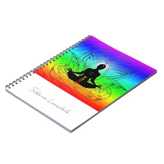 Chakra Balancing Energy Name Change Notebook Notizblock (Linke Seite)