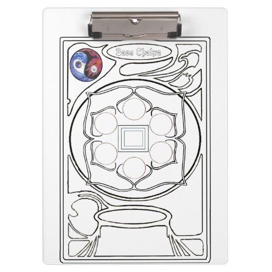 Chakra-Basisfarbe Klemmbrett (Vorderseite)