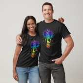 Chakra Baum des Lebens mit Phasen des Mondes Hatha T-Shirt (Unisex)