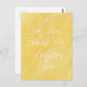 Chakra-Bejahungen | Solar Plexus | Mandala Postkarte (Vorne/Hinten)