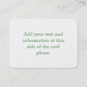 Chakra Blume Energiekunst durch Heilung der Liebe Visitenkarte (Rückseite)