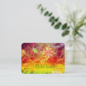 Chakra Blume Energiekunst durch Heilung der Liebe Visitenkarte (Stehend Vorderseite)
