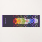 Chakra-Blume für die Yoga-Medizin in Zen Namaste Yogamatte (Rückseite (Horizontal))