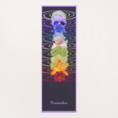 Chakra-Blume für die Yoga-Medizin in Zen Namaste Yogamatte (Rückseite)