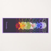 Chakra-Blume für die Yoga-Medizin in Zen Namaste Yogamatte (Vorderseite (Horizontal))