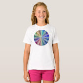 Chakra Blume Sonnenblume Sonnenschein Herz T-Shirt (Vorne ganz)