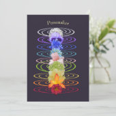 Chakra Blume Zen Spirituosen Einladung (Stehend Vorderseite)