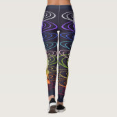 Chakra Blumen-Entwurfs-Druck-Leggings Leggings (Rückseite)