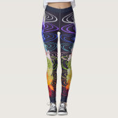 Chakra Blumen-Entwurfs-Druck-Leggings Leggings (Vorderseite)