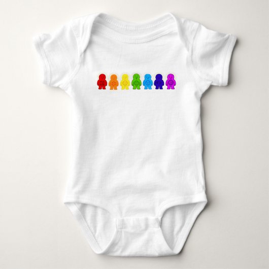 Chakra Buddies 7 Baby Strampler (Vorderseite)