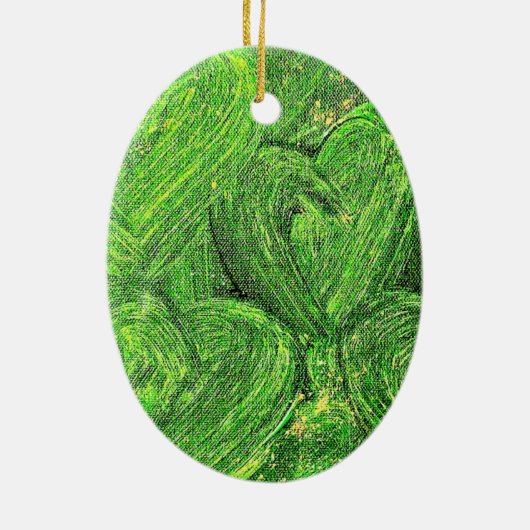 Chakra Buddies: Herz Chakra Keramik Ornament (Hinten)