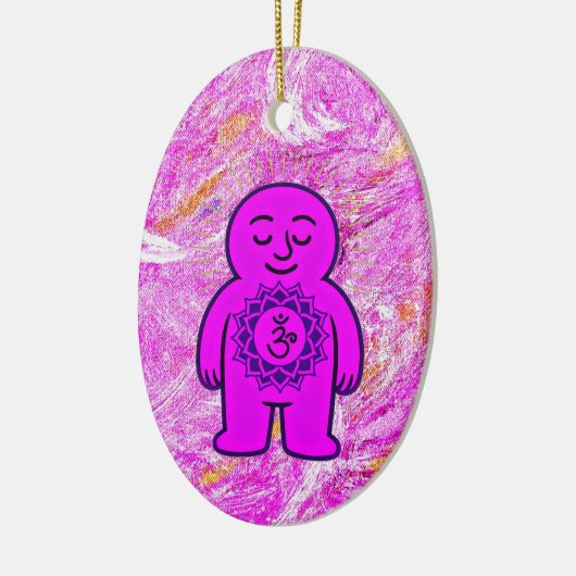 Chakra Buddies: Kronchakra Keramik Ornament (Links)