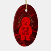 Chakra Buddies: Root Chakra Keramik Ornament (Rechts)