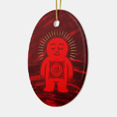 Chakra Buddies: Root Chakra Keramik Ornament (Links)