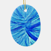 Chakra Buddies: Throat Chakra Keramik Ornament (Hinten)