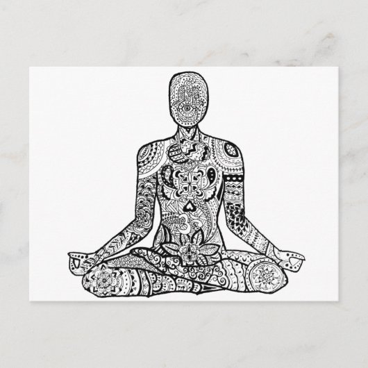 Chakra Chica Postkarte (Vorderseite)