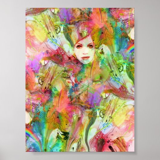 Chakra Dance Meditation Art Print Poster (Vorne)