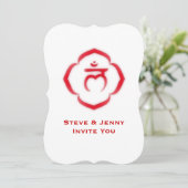 Chakra (das Wurzelchakra) Einladung (Stehend Vorderseite)