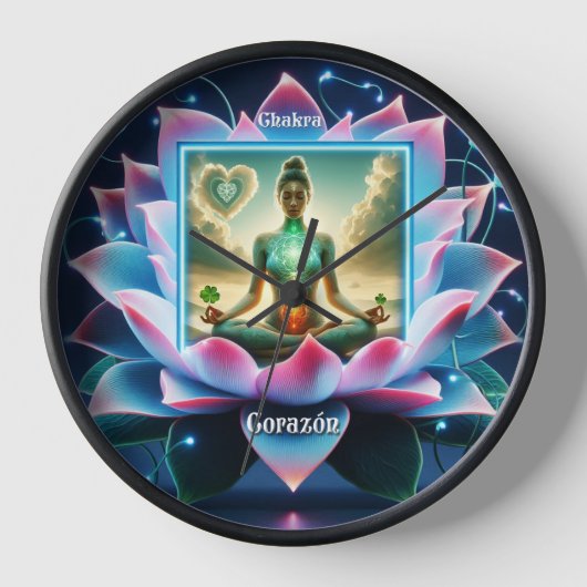Chakra del Corazón (Anahata) Uhr (Vorderseite)