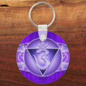 Chakra - drittes Auge - Schlüsselanhänger (Vorderseite)