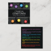 Chakra Edelsteine-Karte Quadratische Visitenkarte (Vorne/Hinten)