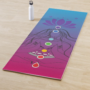 Chakra EnergieAffirmation Yogamatte