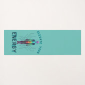 Chakra Energy Alignment Y2K Neon Circuit Board Yogamatte (Rückseite (Horizontal))