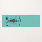 Chakra Energy Alignment Y2K Neon Circuit Board Yogamatte (Vorderseite (Horizontal))