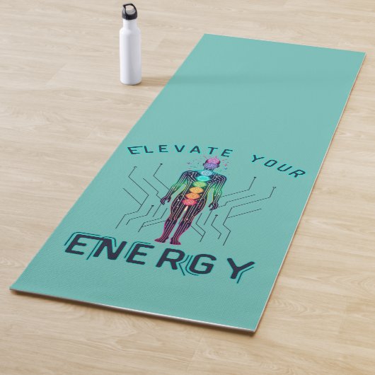 Chakra Energy Alignment Y2K Neon Circuit Board Yogamatte (Beispiel)