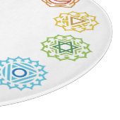 Chakra Energy Glass Cutting Board Schneidebrett (Ecke)
