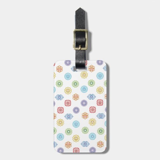 Chakra Energy Luggage Tag Gepäckanhänger (Vorderseite vertikal)
